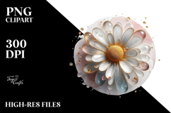 Abstract Daisy Splash PNG Product Image 2