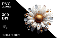 Abstract Daisy Splash PNG Product Image 2