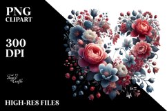 Heart Floral Made PNG Product Image 2