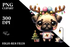 Expressive Baby Pug, Transparent PNG Product Image 1