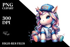 Baby Unicorn in New York Club PNG Product Image 1