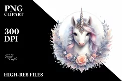 Detailed Baby Unicorn PNG Product Image 1