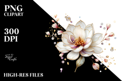 Magnolia Material Watercolor PNG Product Image 2