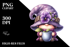 Cute GNOME with Big Hat PNG Product Image 2