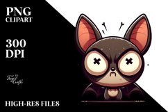 Mock Serious Bat PNG Product Image 2