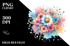 Cute Flower Painting PNG Product Image 2