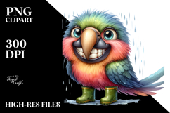 Expressive Parrot with Goofy Smile | Standing Up Product Image 2
