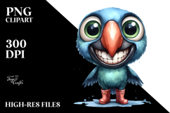 Expressive Parrot with Goofy Smile | Standing Up Product Image 2