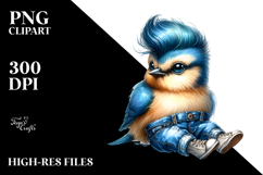 Revolting Baby Bird Sitting, High-Quality PNG Product Image 2