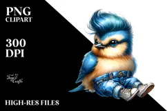 Revolting Baby Bird Sitting, High-Quality PNG Product Image 2