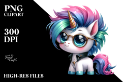 Vibrant Baby Unicorn PNG Product Image 2