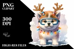 Expressive Baby Akita, High-Res PNG Product Image 1
