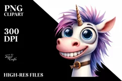 Expressive Funny Unicorn with Goofy Smile | SEO Friendly Product Image 1