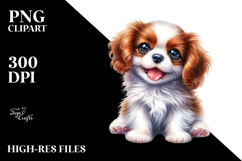 Cute Cavalier King Charles Spaniel, High-Res PNG Product Image 2