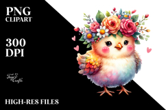 Funny Chicken Clipart, White Background Product Image 2
