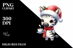 Winter Baby Zebra, High-Res PNG Product Image 3