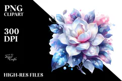Shiny Gardenia Abstract | Sublimation | Clipart Product Image 2