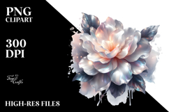 Shiny Gardenia Abstract | Sublimation | Clipart Product Image 2