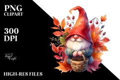 Vibrant Autumn Gnome PNG Product Image 1