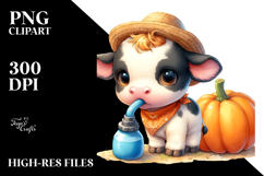 Vibrant Drawing | Cute Baby Cow Product Image 2