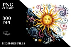 Whimsical Sun PNG Product Image 2