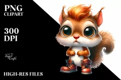 baby squirrel big eyes standing up human like Product Image 1