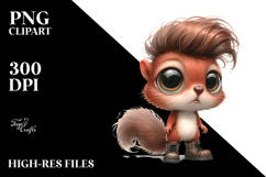 baby squirrel big eyes standing up human like Product Image 2