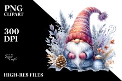 Washed Vibrant Winter Gnome PNG Product Image 3