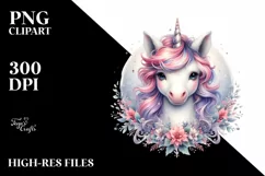 Cute Baby Unicorn PNG Product Image 3