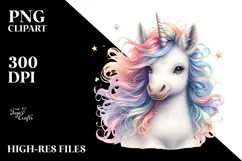 Cute Baby Unicorn PNG Product Image 2