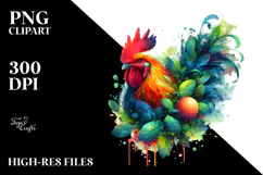 Abstract Watercolor Chicken, 20 oz Tumbler Product Image 2
