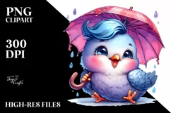 Excited Baby Macaw PNG Product Image 3