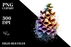 Abstract Shiny Like Material Foxglove Clipart Product Image 3