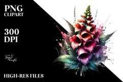 Abstract Shiny Like Material Foxglove Clipart Product Image 3