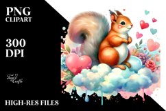Adorned Squirrel Watercolour Painting Product Image 2