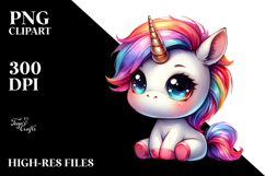 Sitting Unicorn PNG Product Image 2