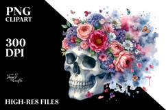 Grunge Skull PNG Product Image 2