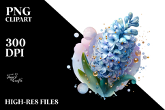 Glossy Hyacinth with Golden Insertions PNG Product Image 2