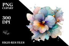 Glossy Pansy PNG Product Image 1