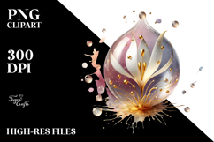 Abstract Snowdrop, Transparent PNG Product Image 2