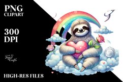 Adorned Sloth Heart PNG Product Image 2