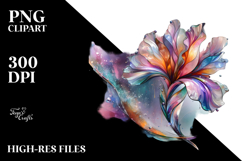 Vibrant Pastel Shiny Iris PNG Product Image 2