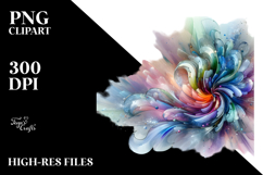 Vibrant Pastel Shiny Iris PNG Product Image 2