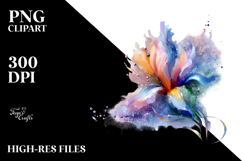 Vibrant Pastel Shiny Iris PNG Product Image 2