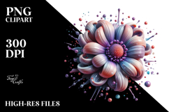 Glossy Candy Anemone | Sublimation | Clipart Product Image 2