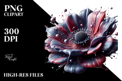 Glossy Candy Anemone | Sublimation | Clipart Product Image 2