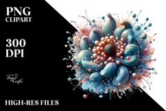 Glossy Candy Anemone | Sublimation | Clipart Product Image 2