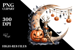 Spooky Deer for Halloween PNG Product Image 2