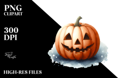 Washed Jack-O&#039;-Lantern PNG Product Image 2