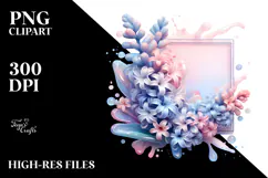 Glossy Hyacinth in Pastel Abstract, Transparent PNG Product Image 2